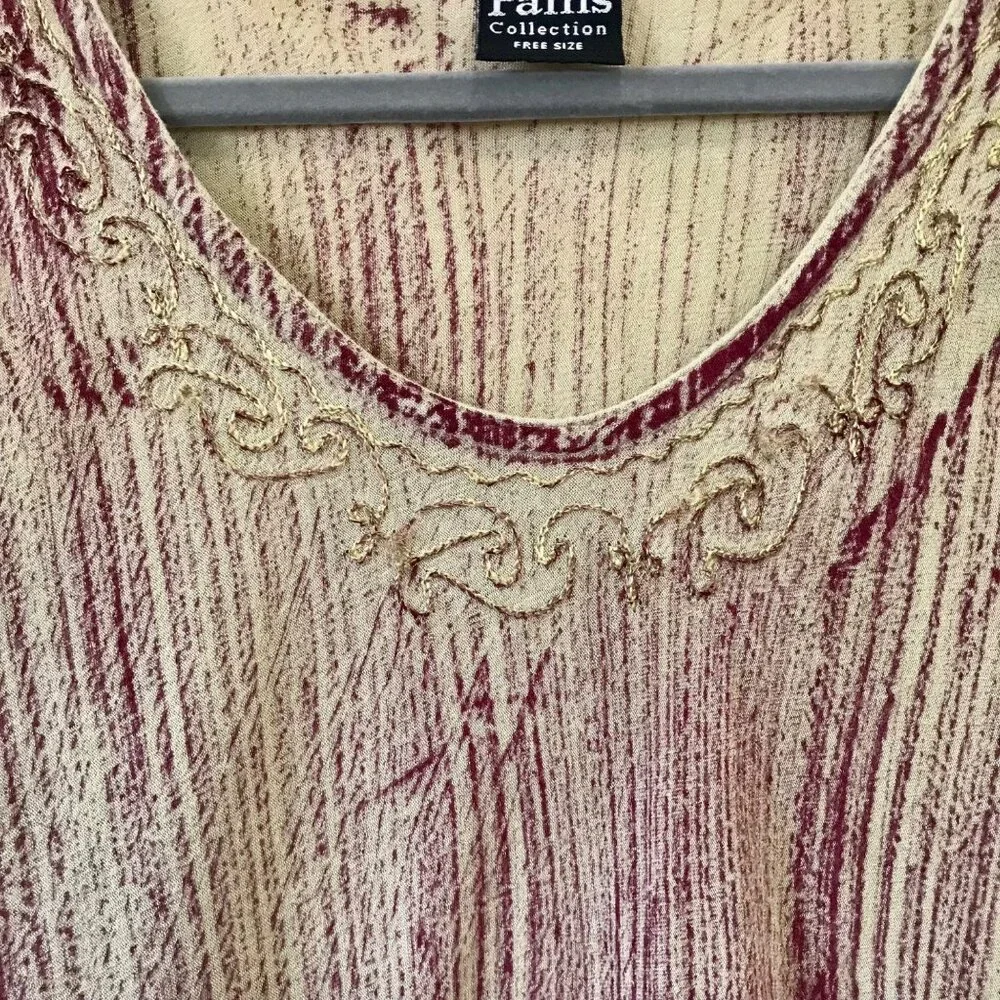 Pams‎ Collection Rayon Art-to-Wear Festival Women's Tent Dress Tunic. One Size - Picture 4 of 9